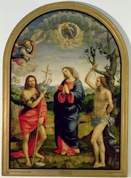 La Virgen con los santos Sebastián y Juan Bautista